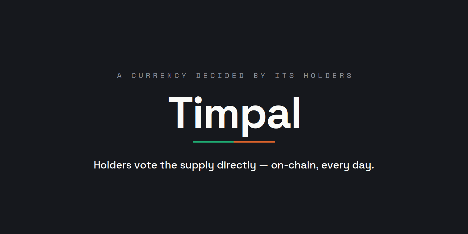 Timpal: An Underdog That Already Won a Game Nobody’s Watching.