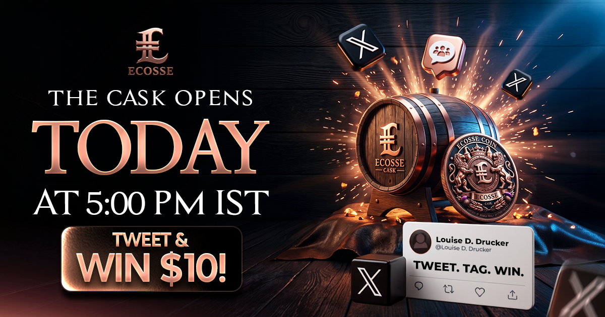 Tweet. Tag. Win. The ECOSSE Tweet the Cask Challenge Starts Today with $100 in Rewards