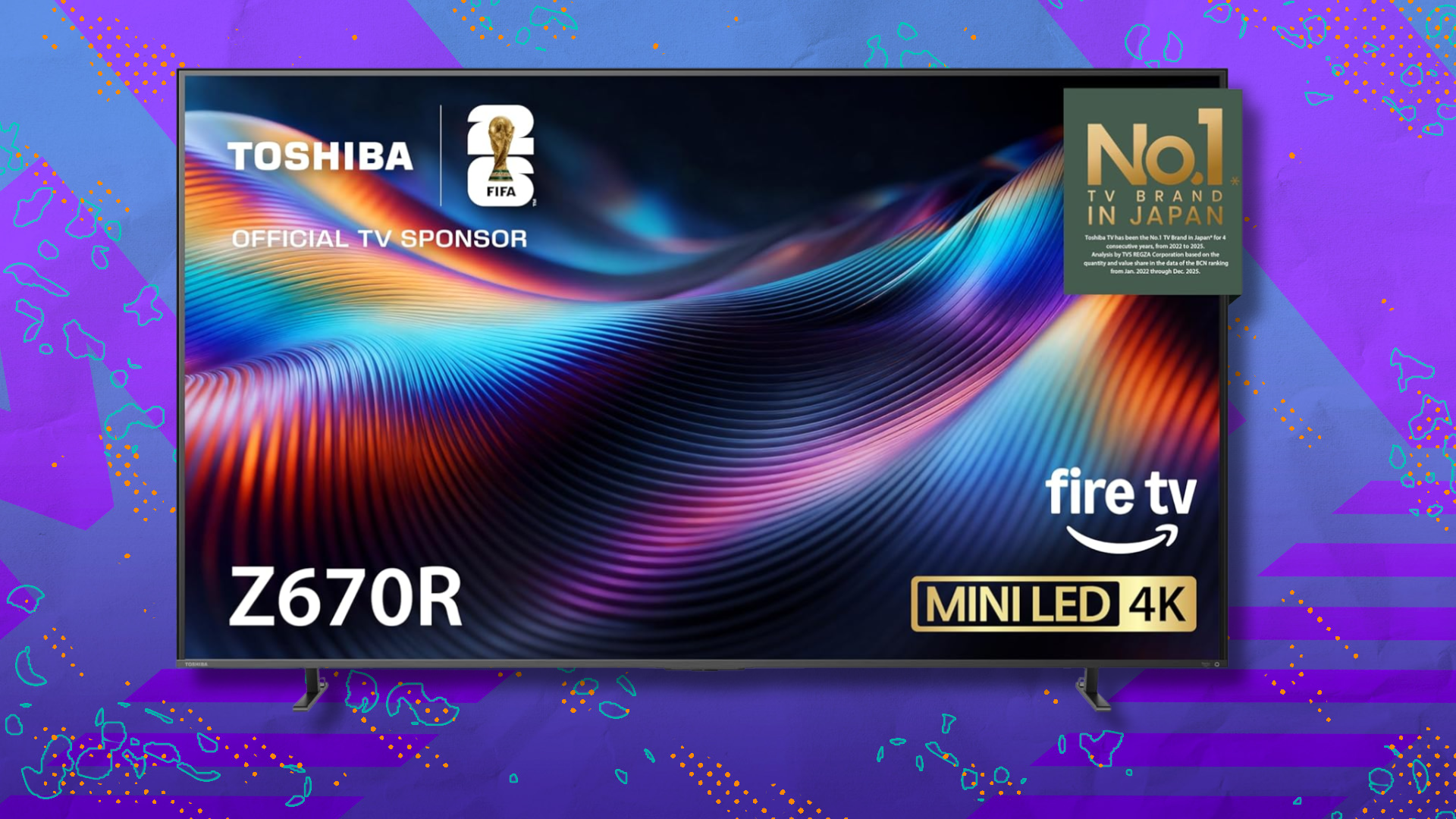 Upgrade your living room with 30% off the Toshiba 65-inch Z670R Mini LED 4K TV