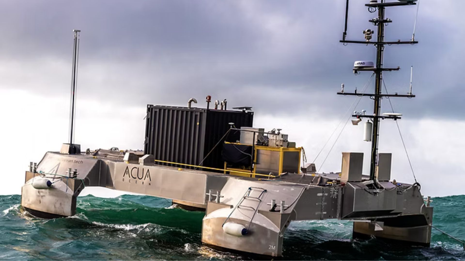US ally trials drone-launching robotic boat for autonomous sea surveillance