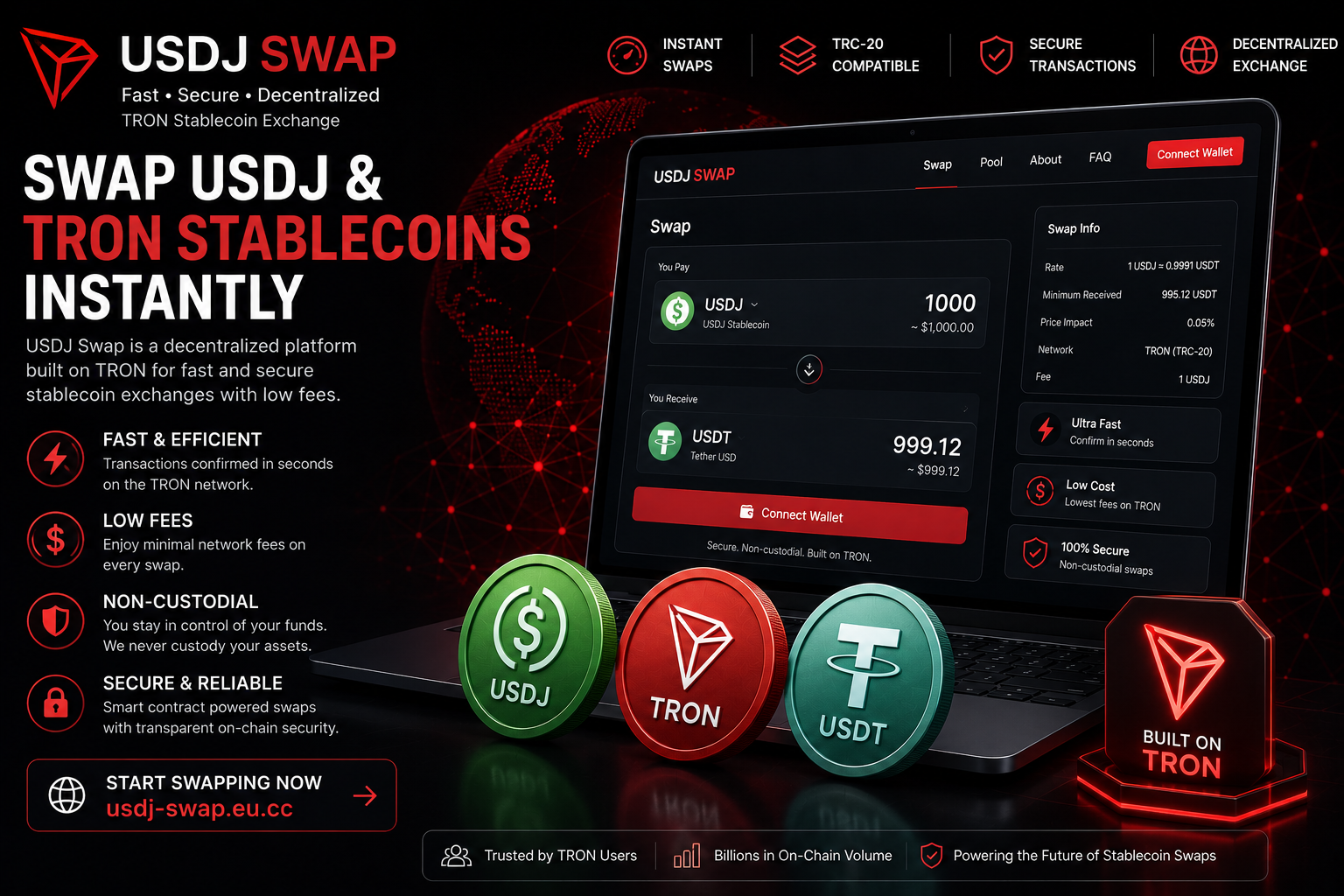 USDJ Swap: The Smart Way to Exchange TRON Stablecoins with Low Fees