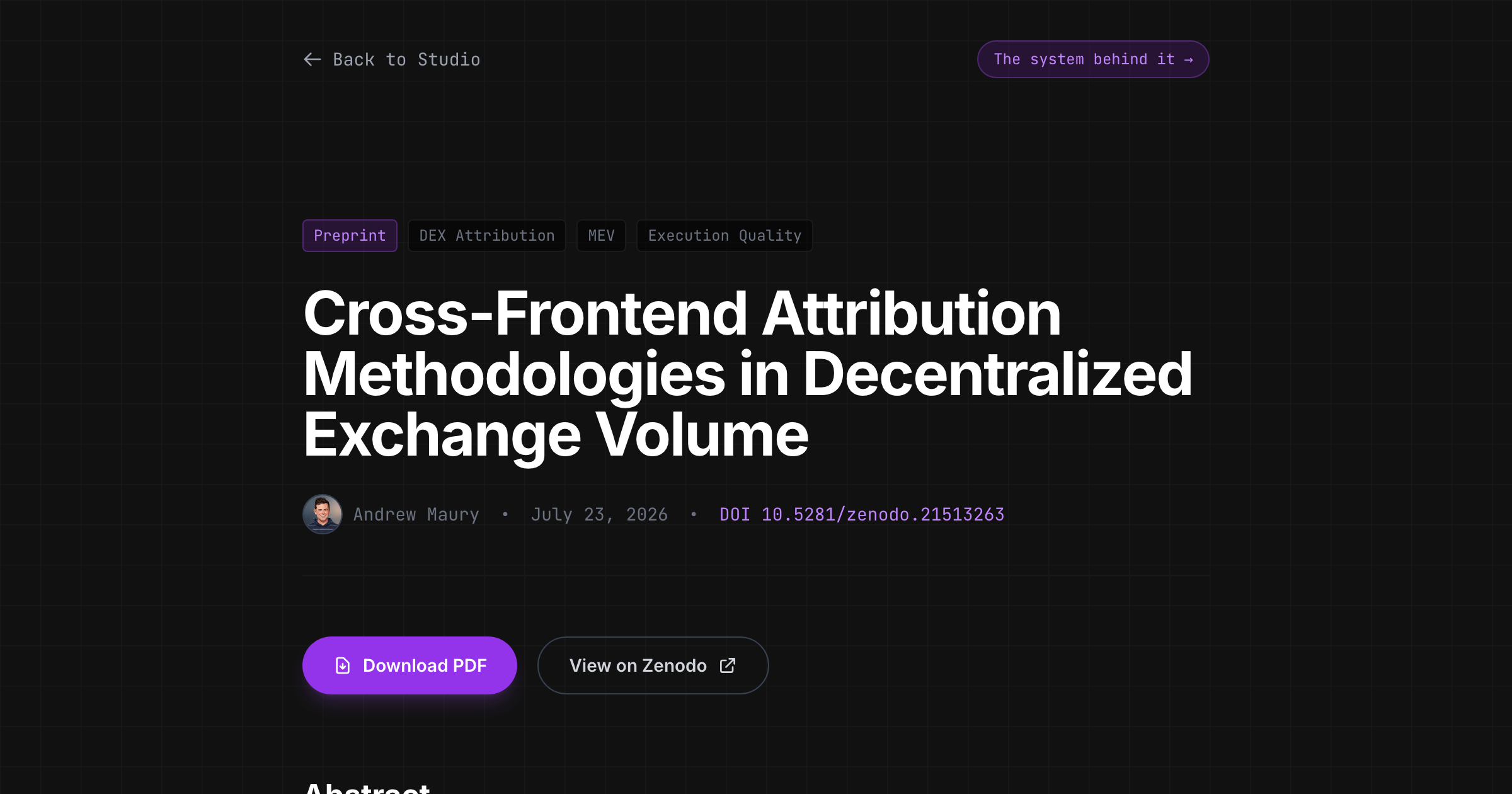 What DEX Volume Actually Measures — and Why Attribution Has to Come First