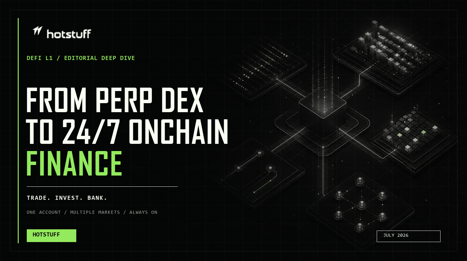 What Is Hotstuff? From Perp
DEX to 24/7 Onchain Finance