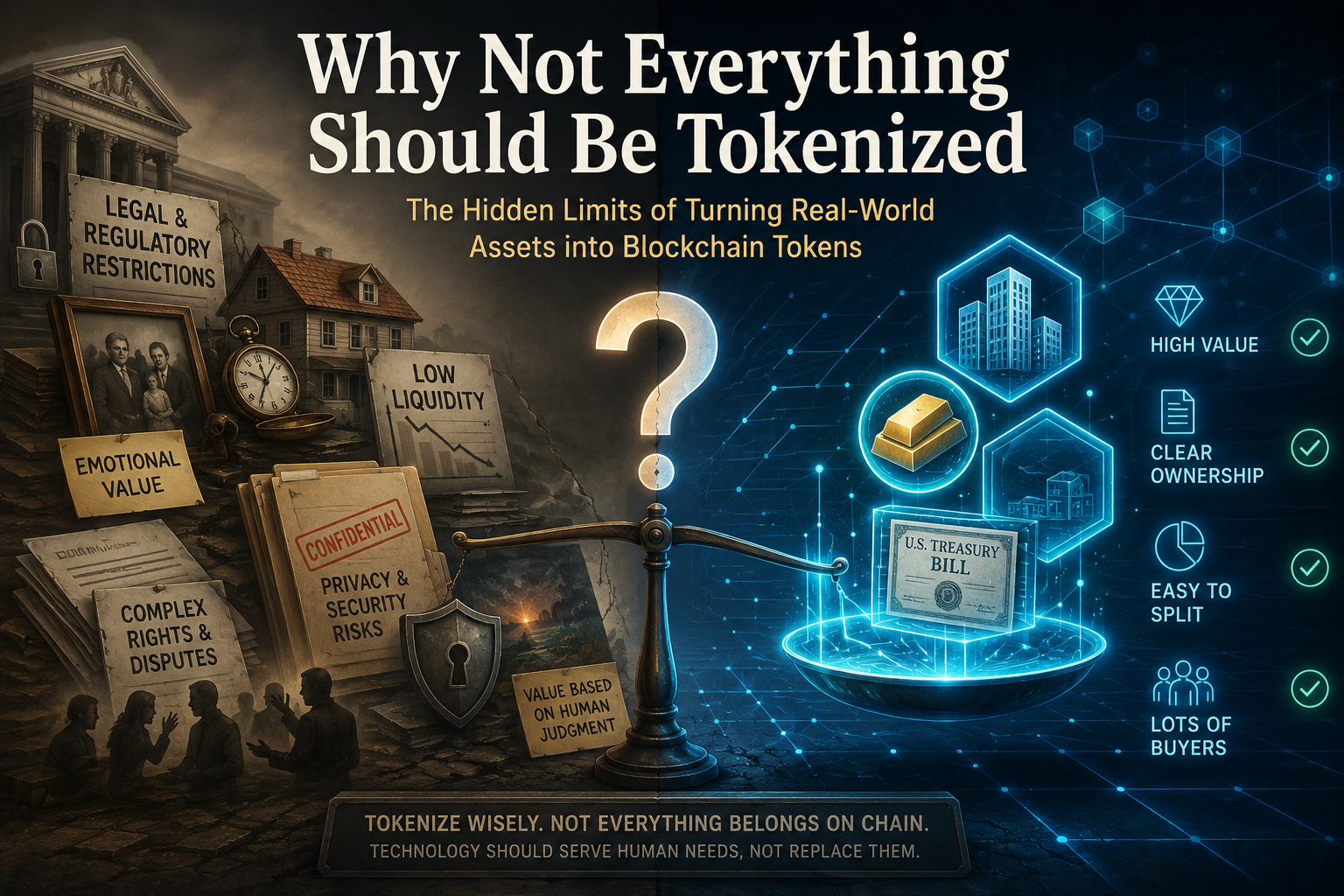 Why Not Everything Should Be Tokenized