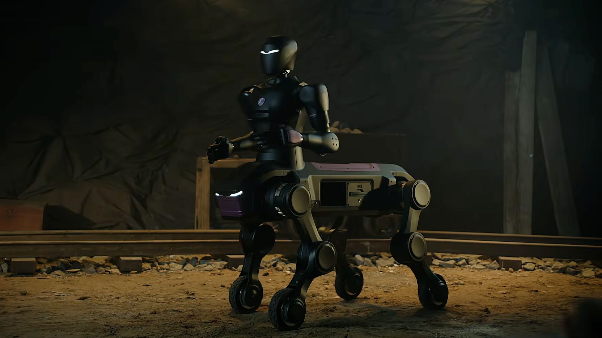 World’s first centaur robot from China speeds over rough ground and lifts loads