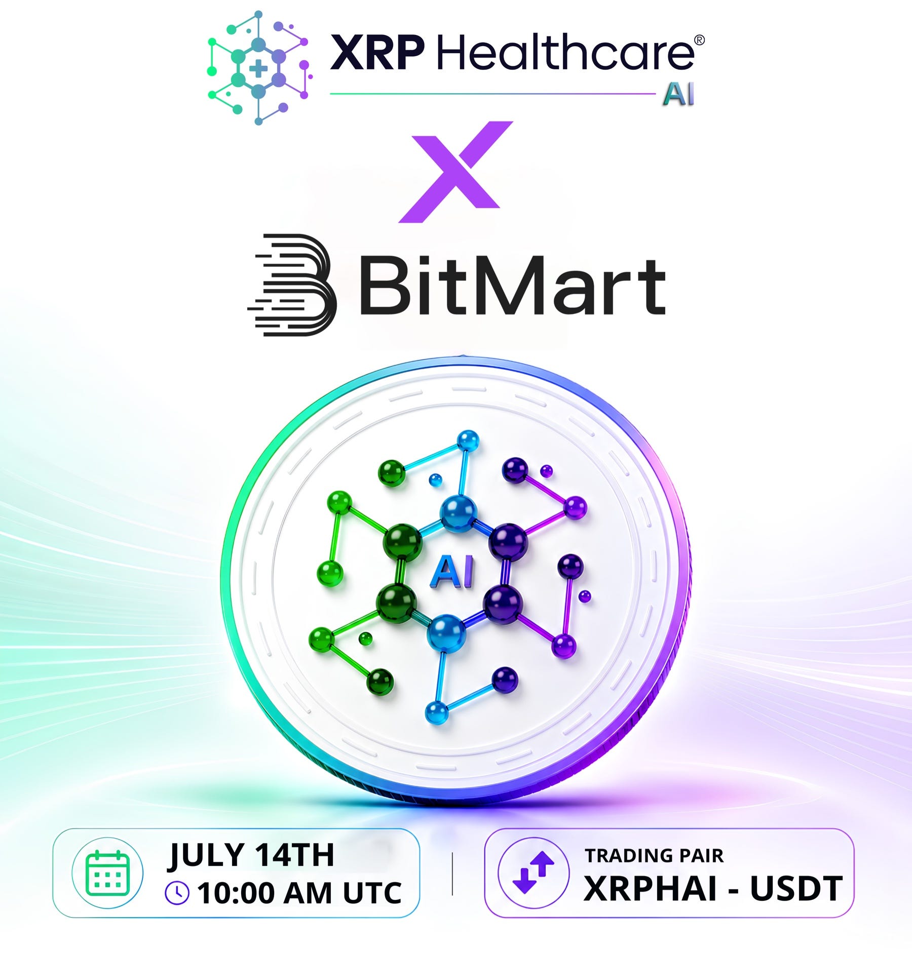 XRP Healthcare Announces BitMart Listing of XRPHAI
