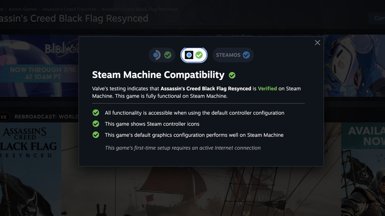 You can now easily find out if a game is compatible with the Steam Machine