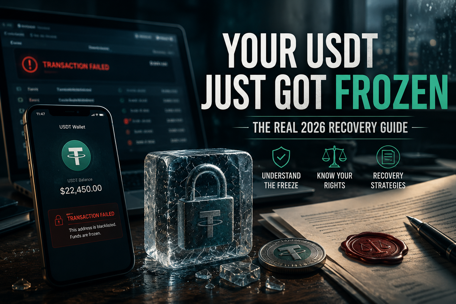 Your USDT Just Got Frozen: The Real 2026 Recovery Guide (Only 3.6% Ever Get Unblocked)