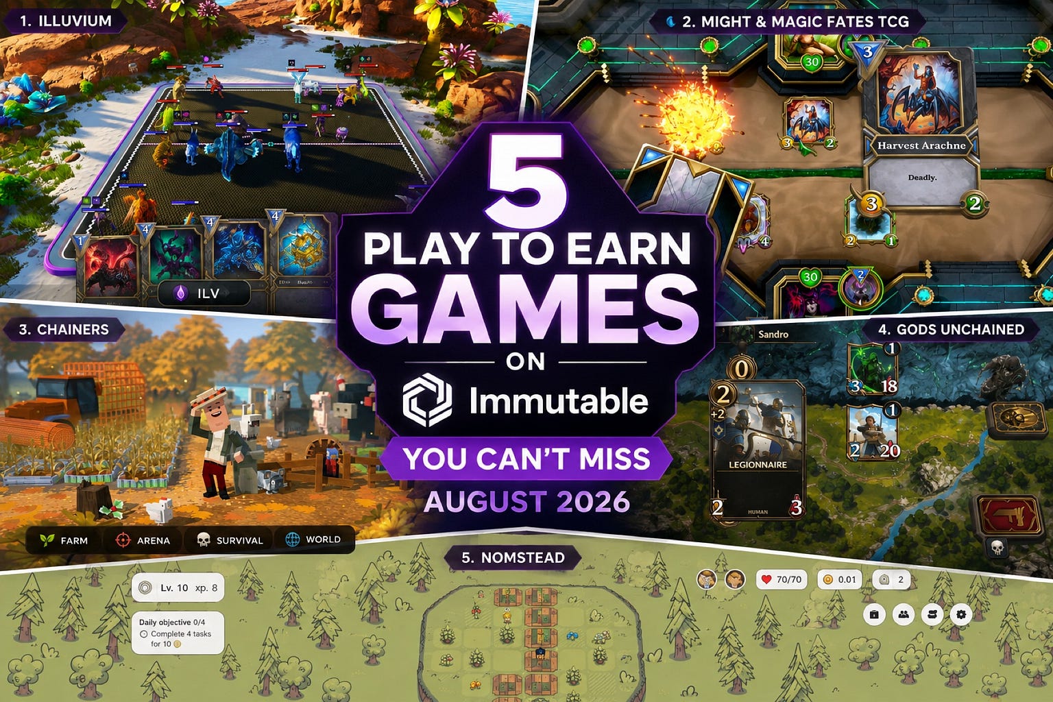 5 Play-to-Earn Games on Immutable You Can’t Miss in August 2026