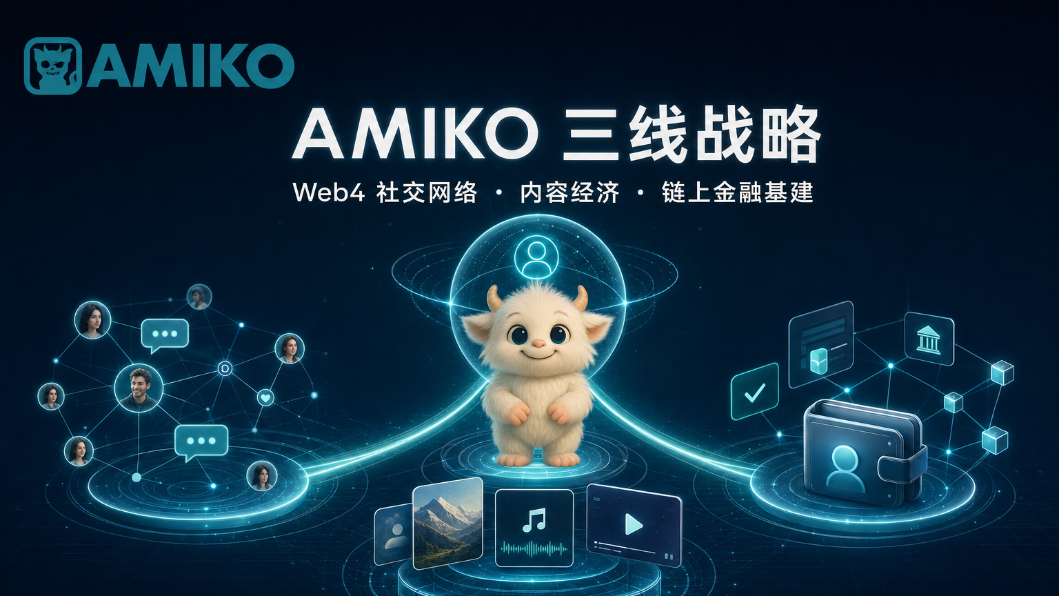 AMIKO首次完整披露三线战略：从AI分身走向Web4社交网络、内容经济与链上金融基建