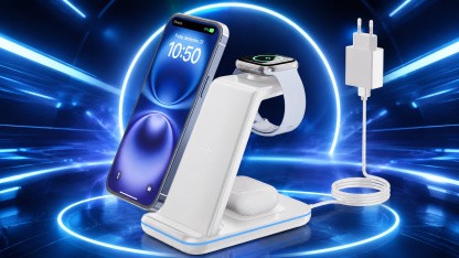 Anzeige: 3-in-1-Ladestation für mehrere Apple-Geräte für Prime-Mitglieder unter 30 Euro bei Amazon