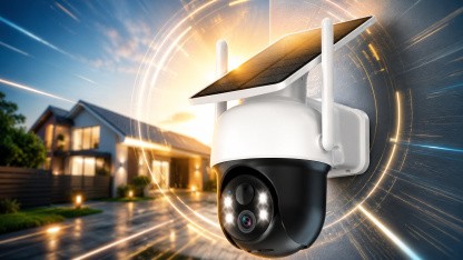 Anzeige: Außen-Überwachungskamera mit Solarpanel reduziert bei Amazon