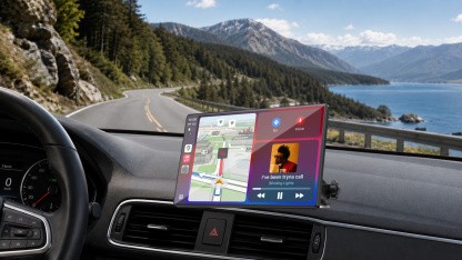Anzeige: Carplay-Display mit Android Auto für 67,99 Euro bei Amazon