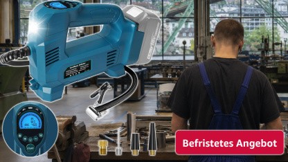 Anzeige: Kompressor für den 18V-Akku von Makita kostet bei Amazon rund 36 Euro