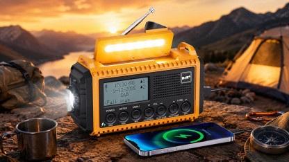 Anzeige: Kurbelradio und Powerbank in einem Gerät zum neuen Amazon-Bestpreis für 39,99 Euro