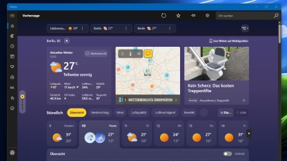 Betriebssystem: Selbst Wetter-App in Windows 11 braucht 1,2 GByte RAM