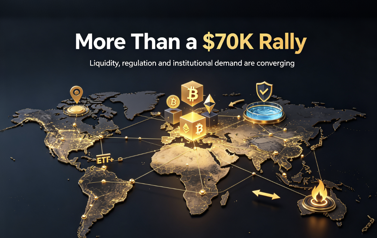 Bitcoin Is Back Above $70K — But This Rally Is About More Than Price