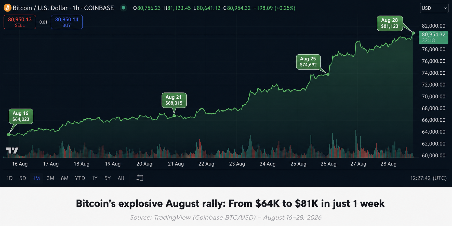 Bitcoin Just Broke $80K — Here’s What’s Causing the August Surge