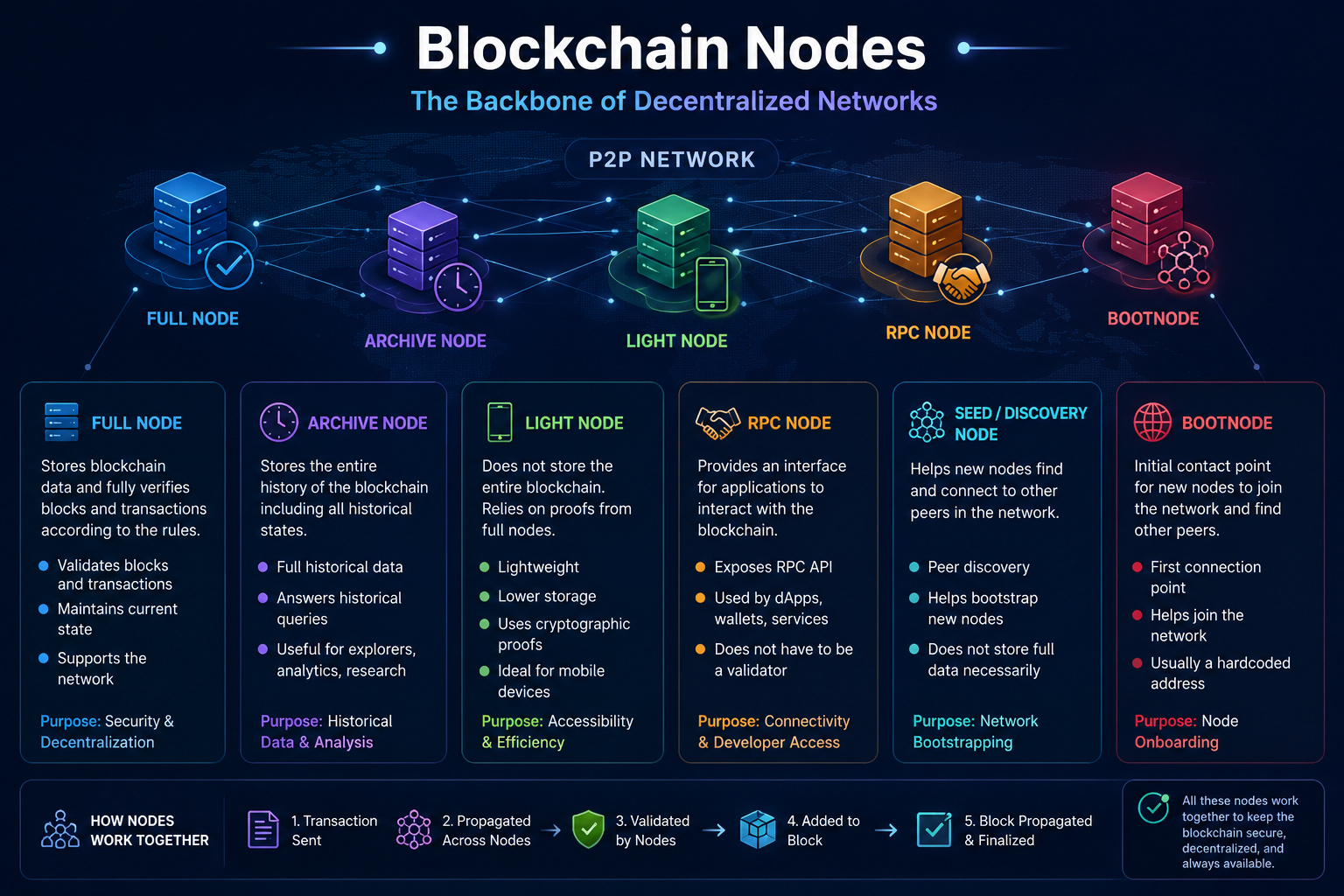 Blockchain Nodes: What Are Nodes and What Types of Nodes Exist?