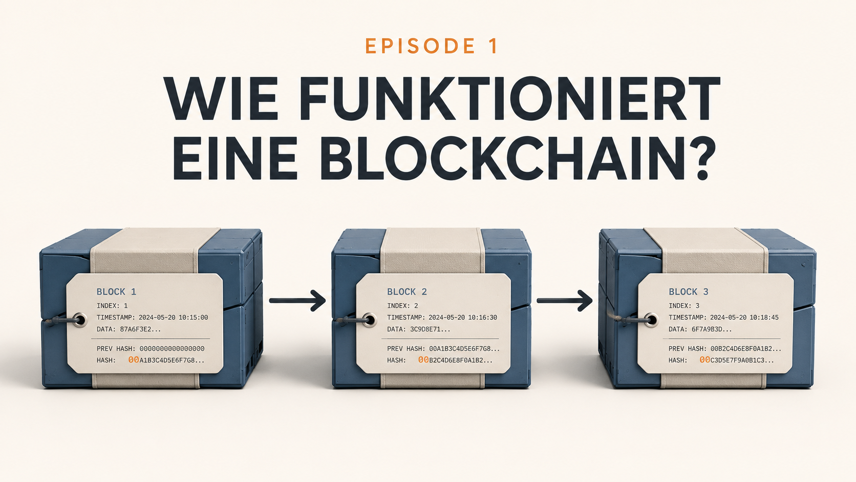 Blockchain und Bitcoin erklärt in 6 Episoden — Episode 1