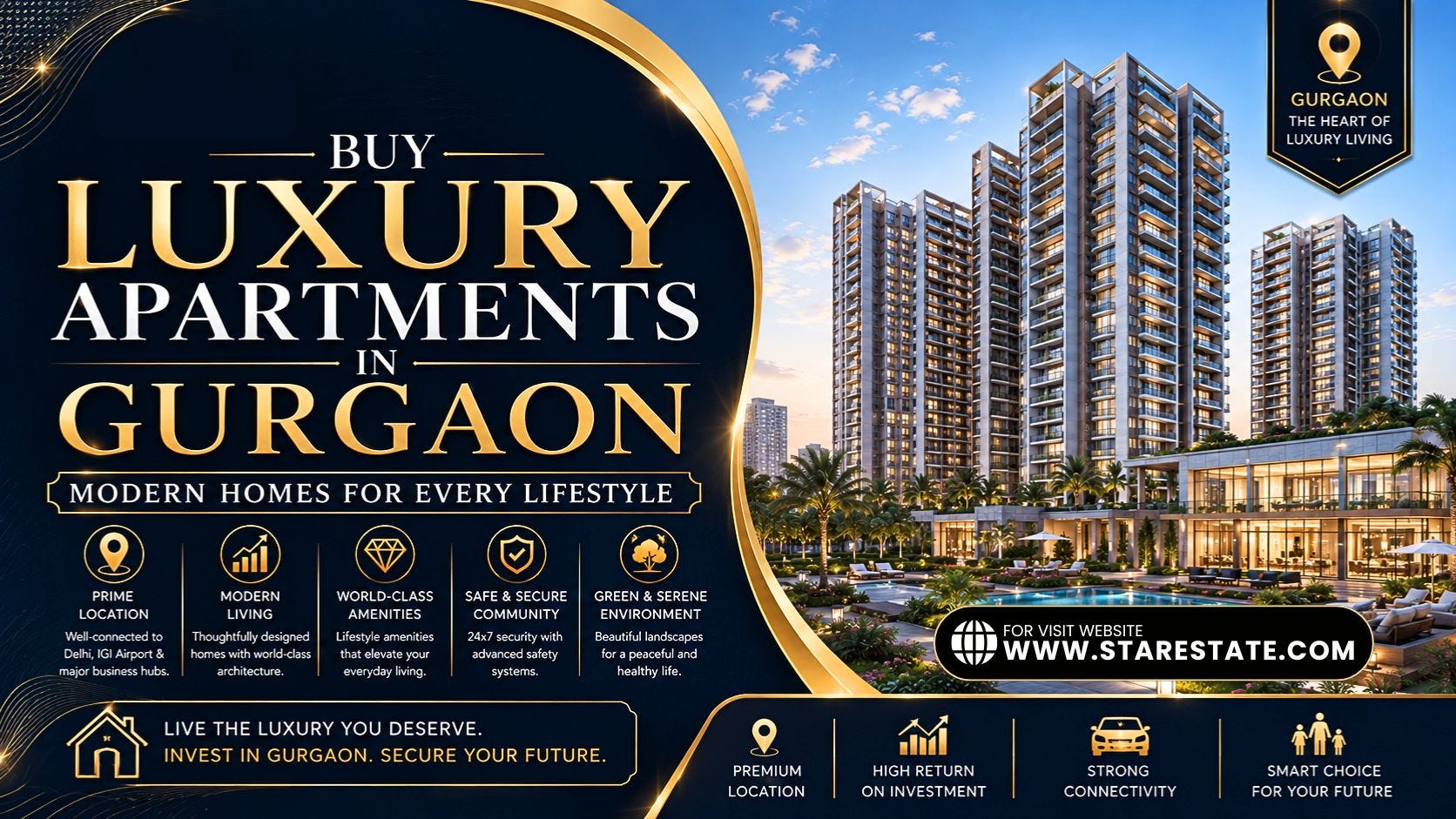 Buy Luxury Apartments In Gurgaon | Modern Homes For Every Lifestyle