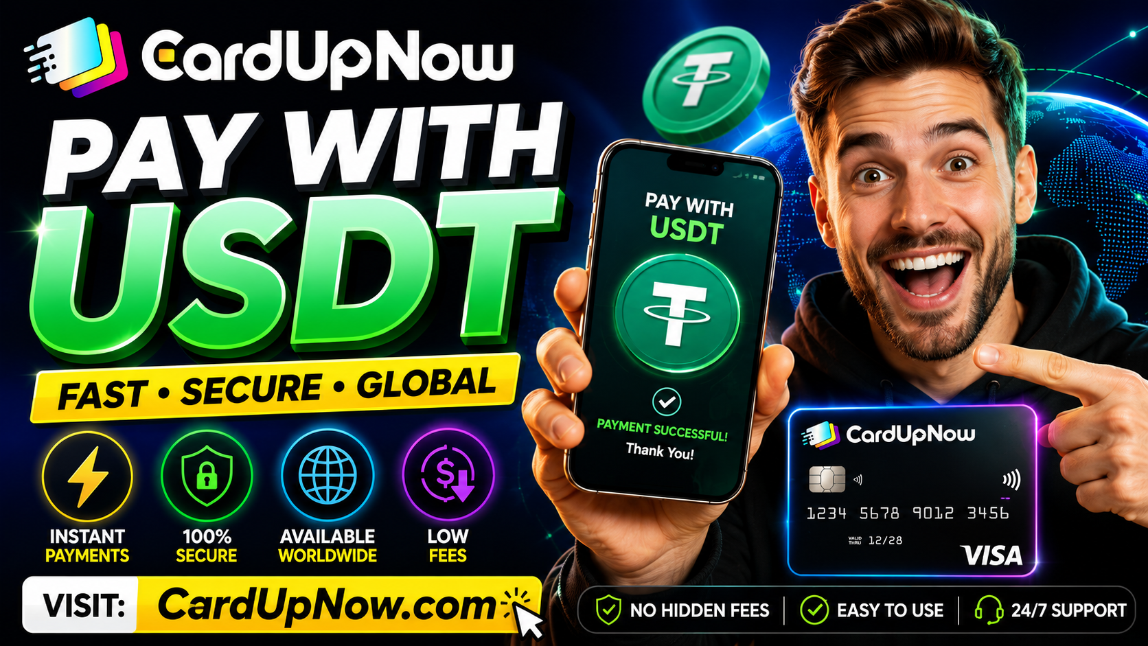 Complete Guide to Paying with USDT on CardUpNow