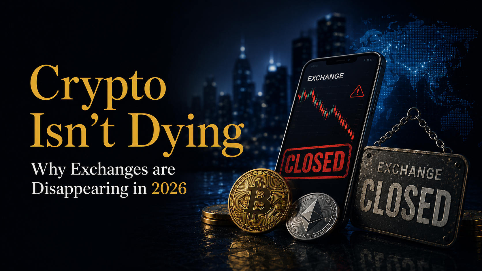 Crypto Isn’t Dying – Why Exchanges are Disappearing in 2026