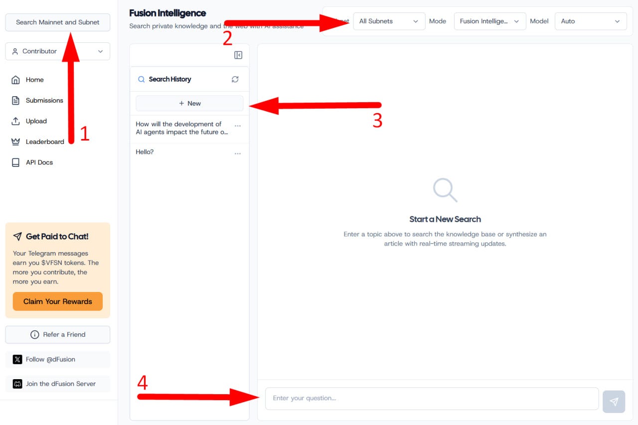 dFusion AI Testnet Guide: How to Earn Points Through Subnets and $DFSN Rewards