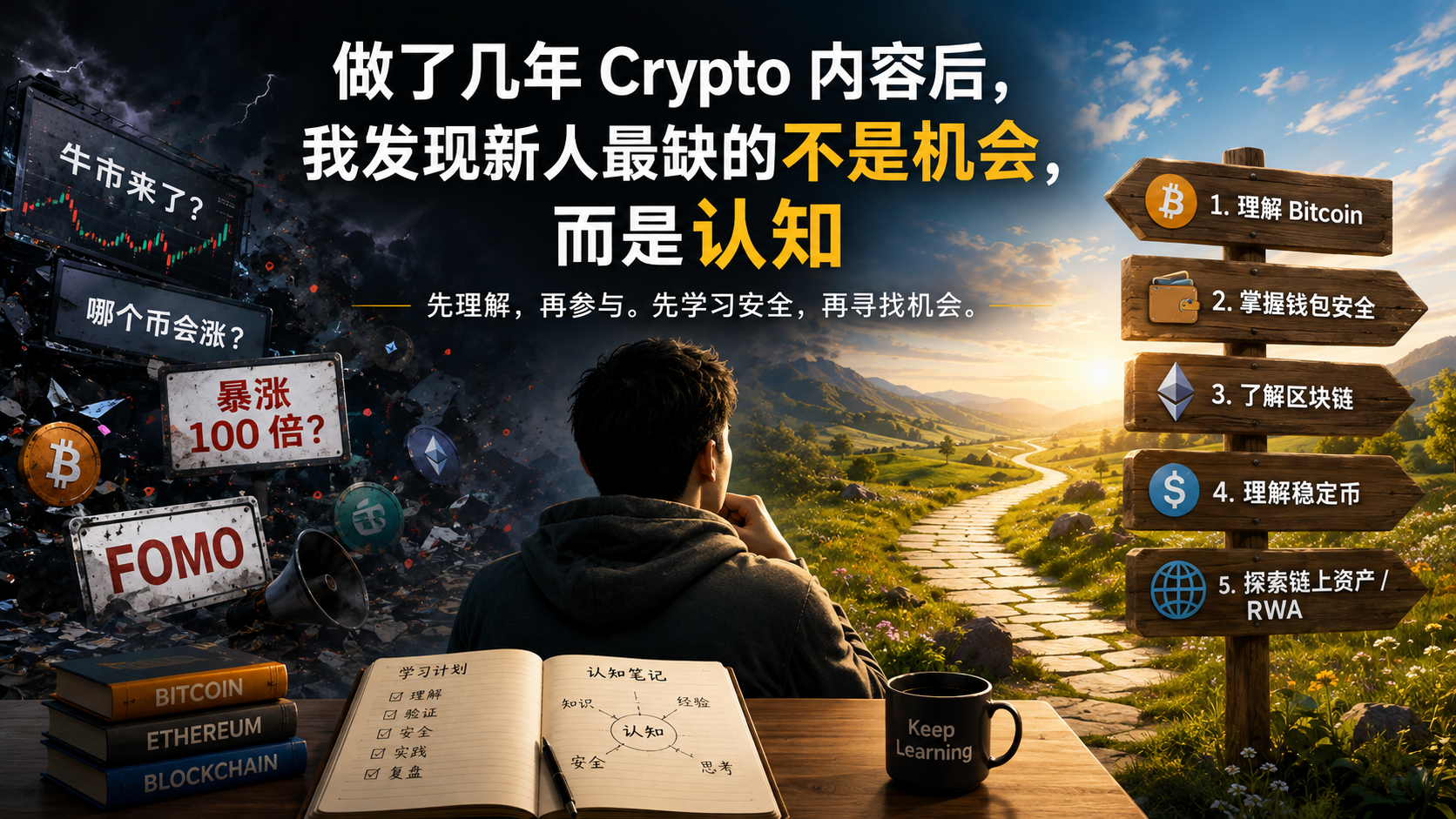 做了几年 Crypto 内容后，我发现新人最缺的不是机会，而是认知