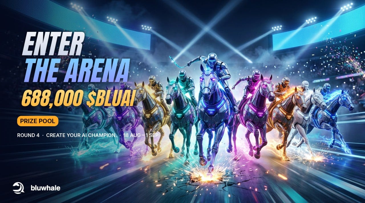 ️ Bluwhale Trading Championship Round 4: AI Agents Enter The Arena