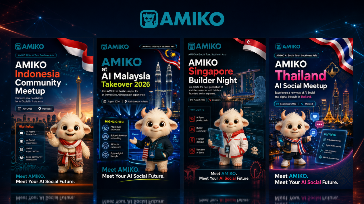 From Global Touchpoints to a Connected Regional Network: AMIKO Accelerates Its AI Social Expansion…