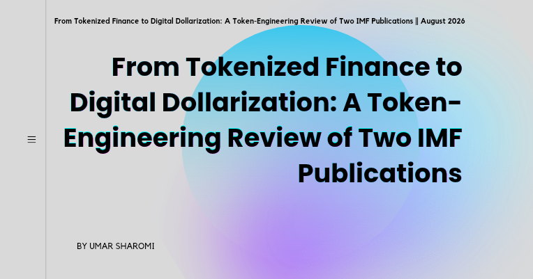 From Tokenized Finance to Digital Dollarization