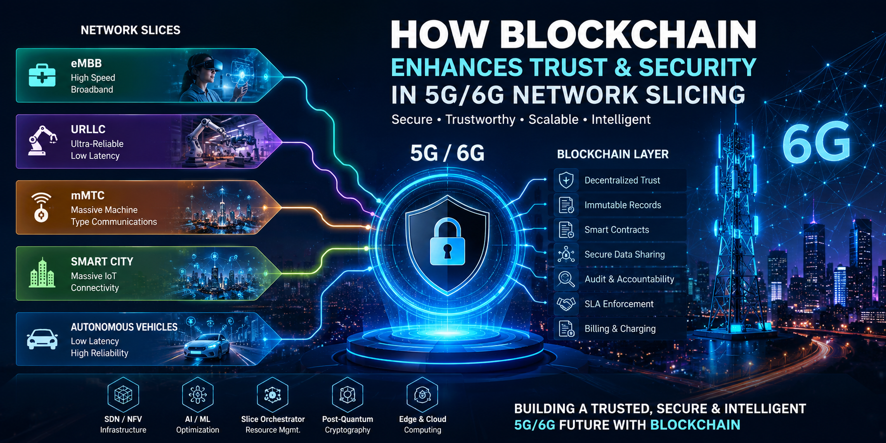 How Blockchain Can Enhance Security and Trust in 5G/6G Network Slicing