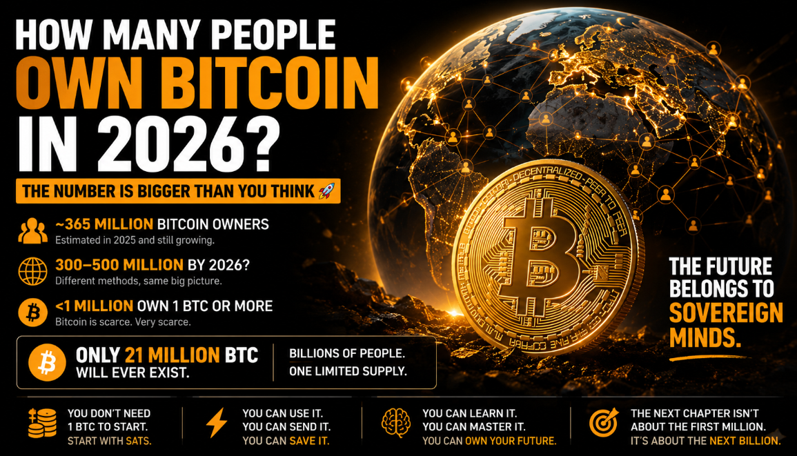 How Many People Own Bitcoin in 2026? The Number Is Bigger Than You Think ₿