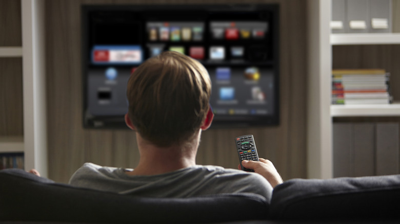 How much storage does a smart TV typically have?