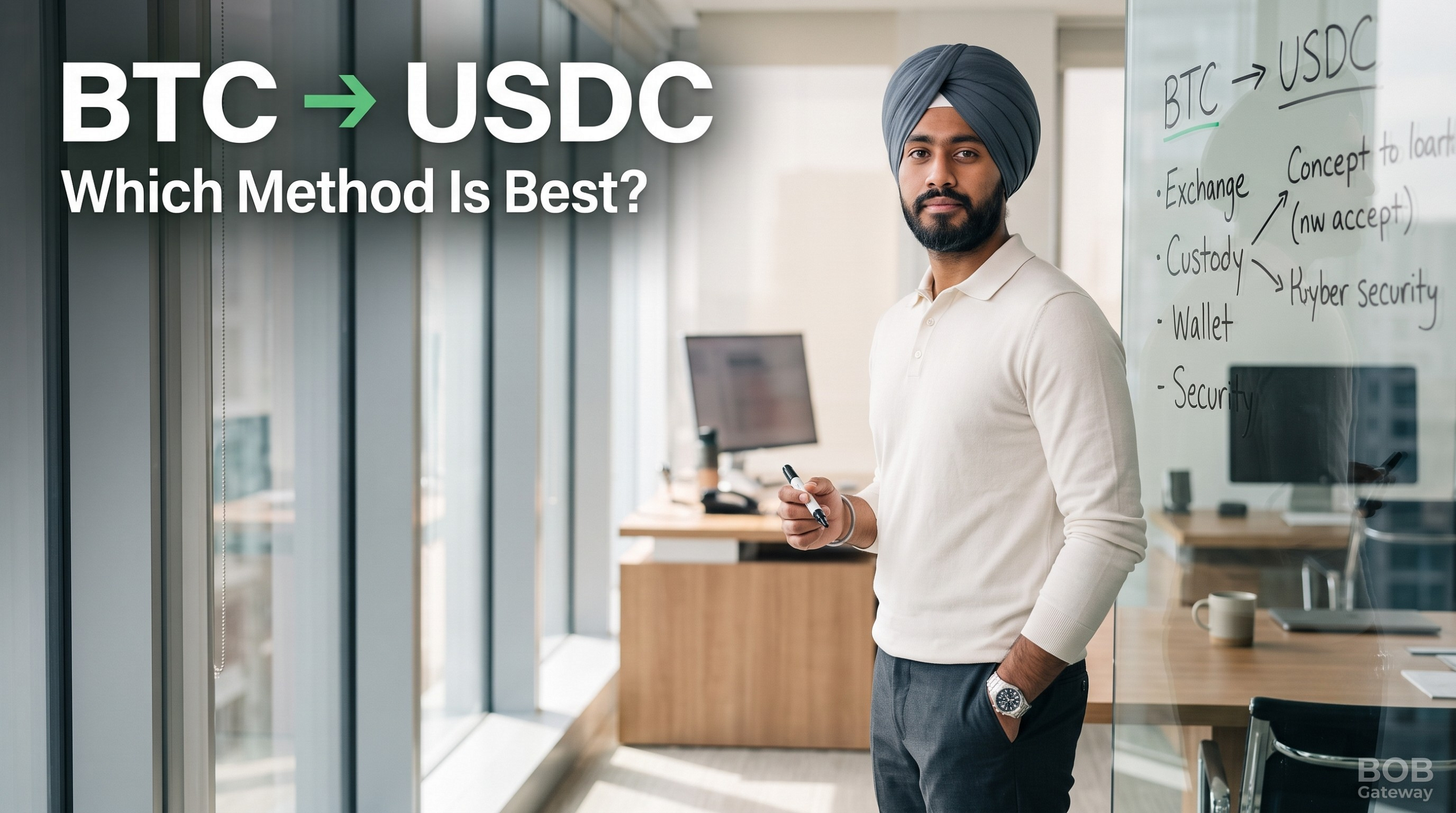 How to Convert Bitcoin to USDC: Every Method, Compared by Cost, Custody, and Speed