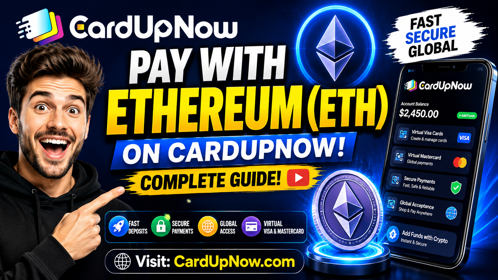 How to Pay with Ethereum (ETH) on CardUpNow: The Complete Step-by-Step Guide for Secure Crypto…