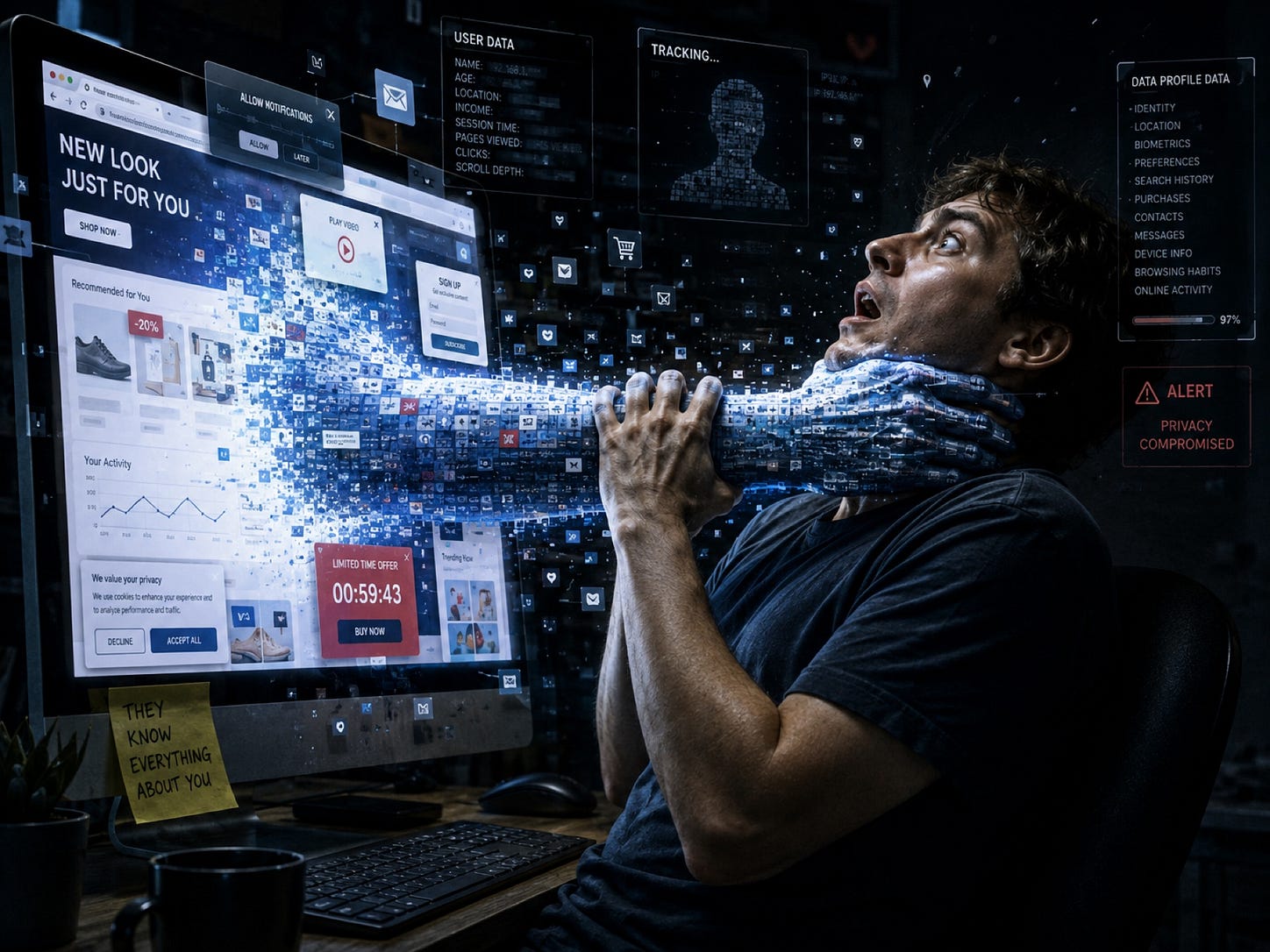 How Websites Are Built to Extract as Much Data as Possible From You — Without You Knowing