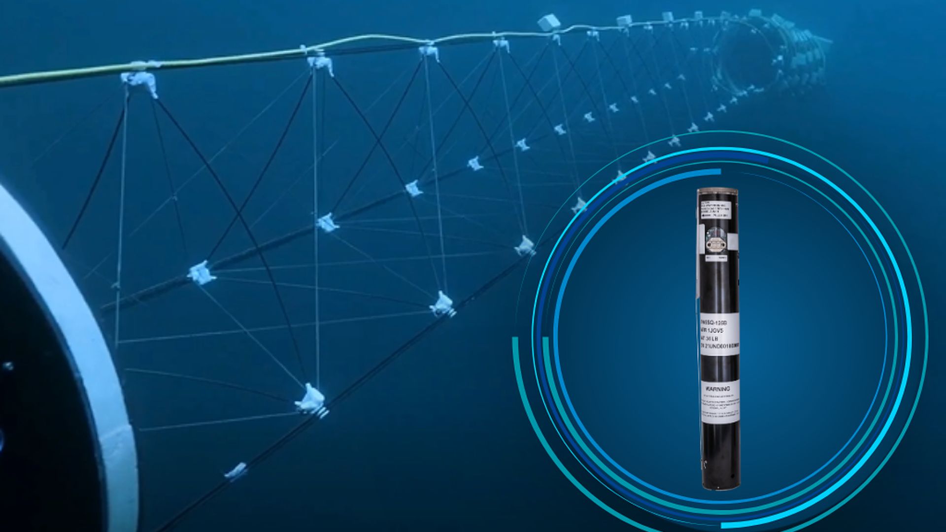 Hunting submarines, underwater drones with two paired sonars showcased by Ultra Maritime