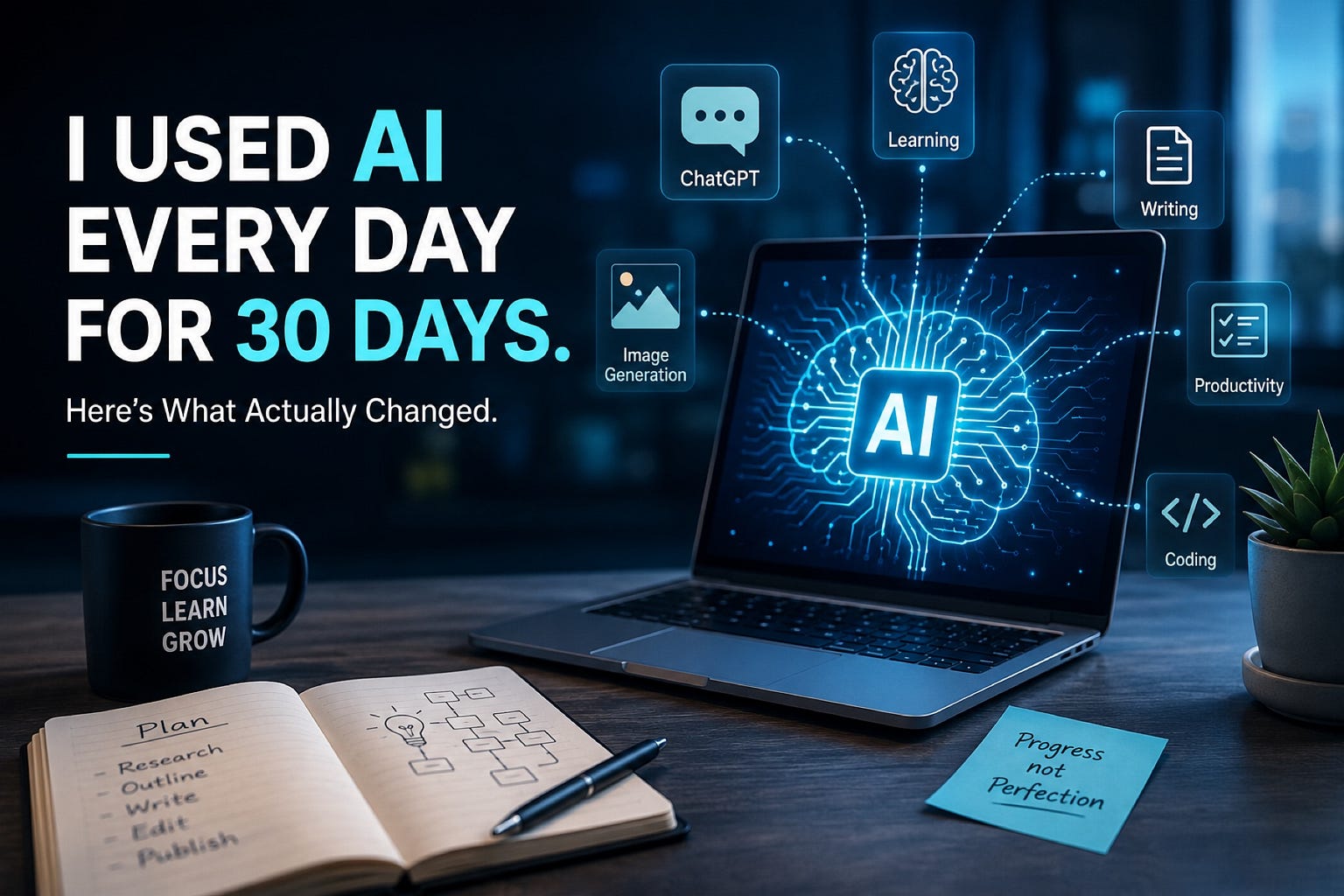 I Used AI Every Day for 30 Days. Here’s What Actually Changed.