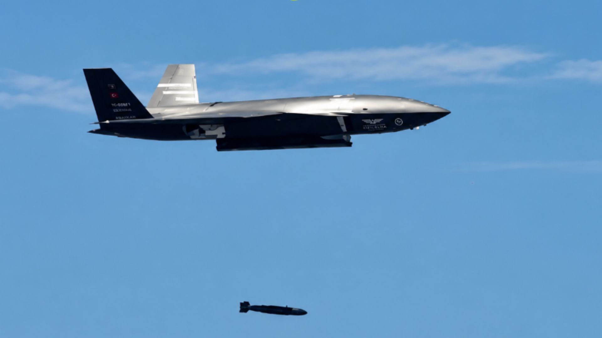 Jet-powered combat drone aces live-fire tests using hidden internal weapons bay