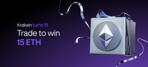 Kraken’s 15th Anniversary Sweepstakes: 15 winners, 15 ETH each