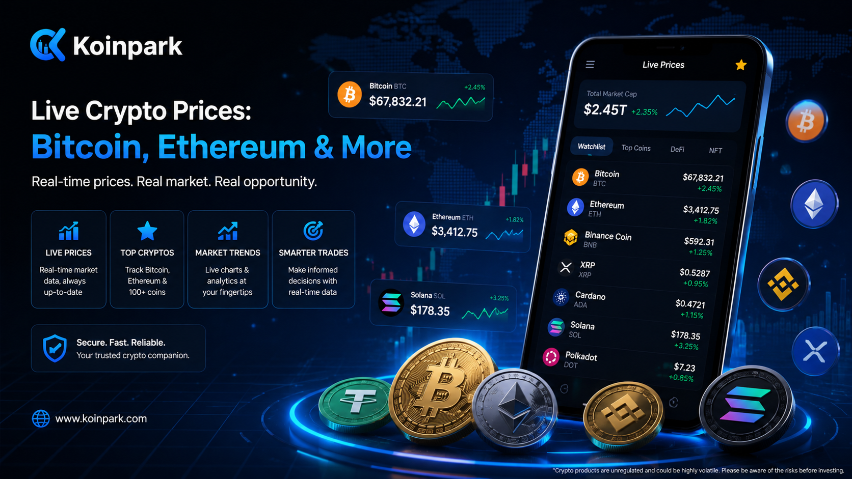 Live Crypto Prices: Bitcoin, Ethereum & More