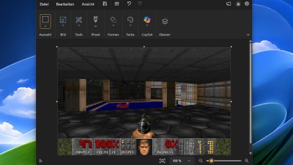 Malsoftware in Windows: Microsoft Paint kann jetzt auch Doom abspielen