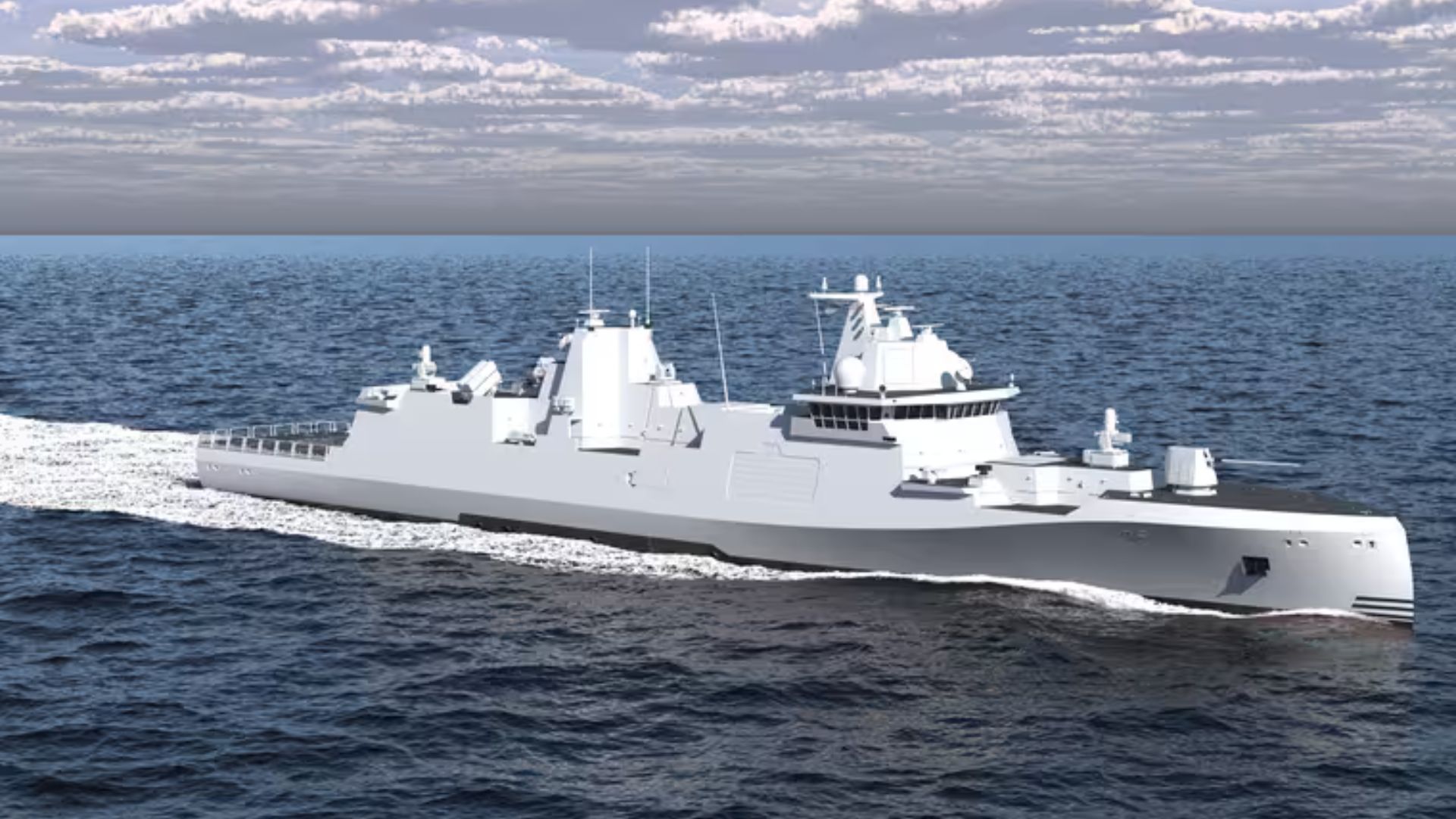 New 6,000-ton warship with 64 missile launch cells aims to counter hypersonic threats