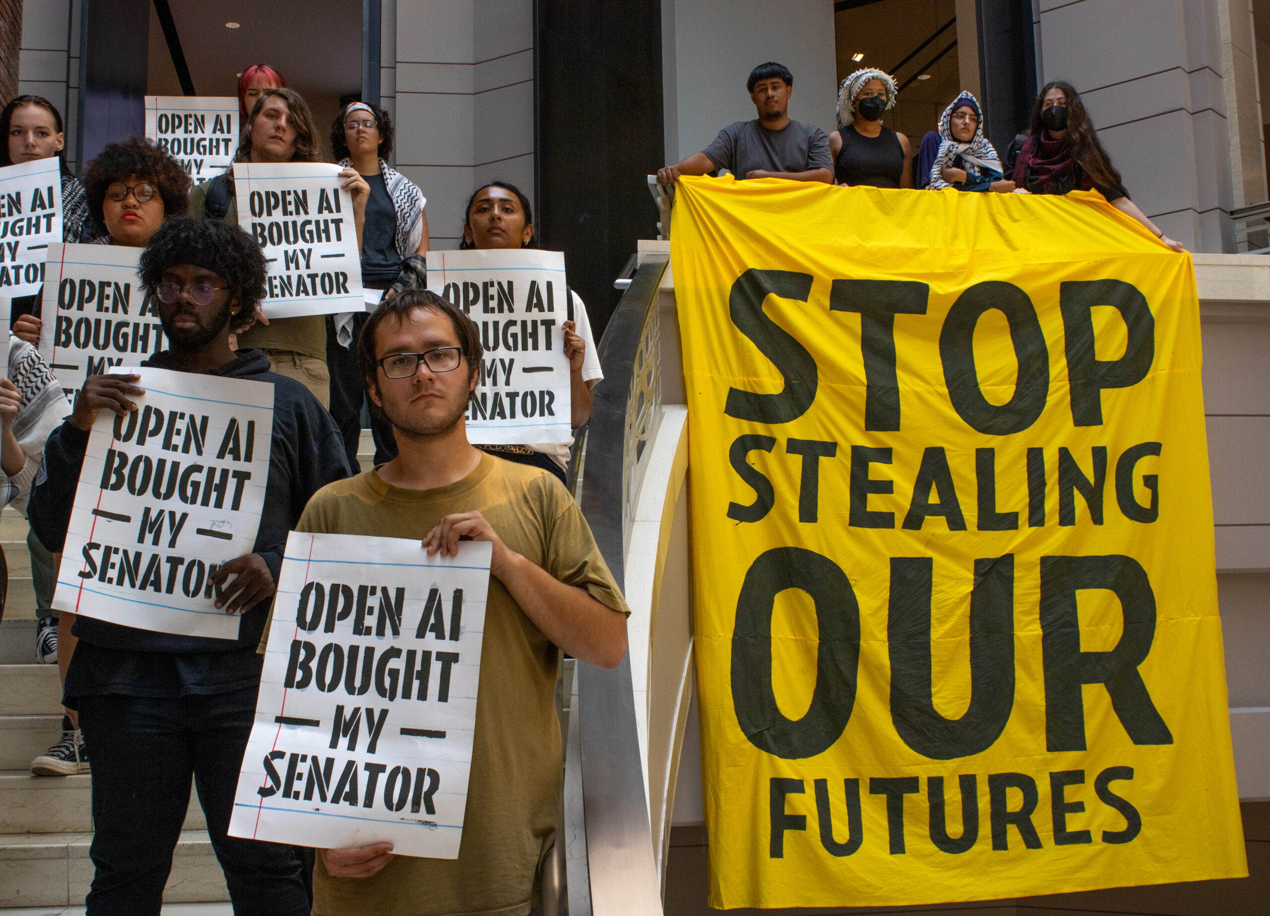 Protesters Arrested After Storming OpenAI Lobbying Office