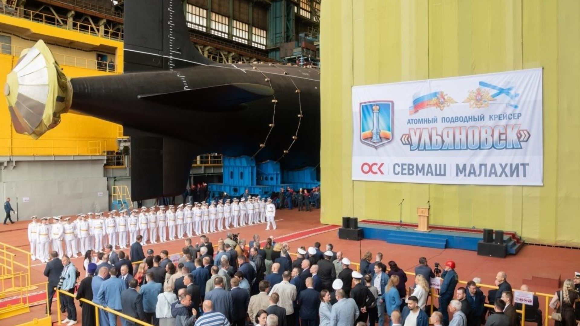 Russia floats out 13,800-ton nuclear-powered submarine ahead of sea trials