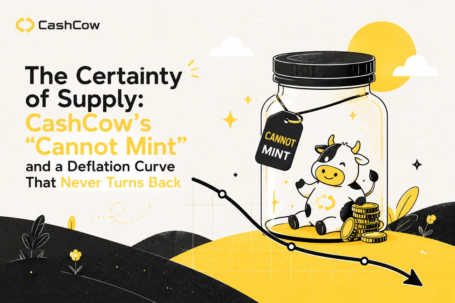 The Certainty of Supply: CashCow’s “Cannot Mint” and a Deflation Curve That Never Turns Back