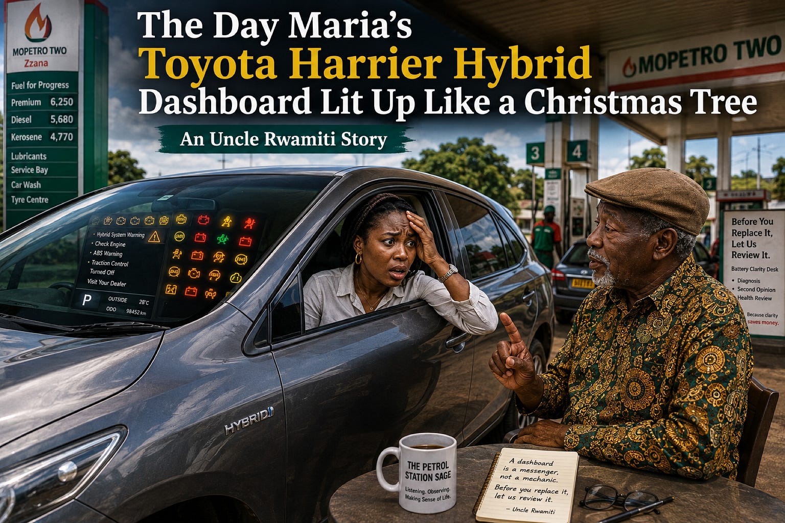The Day Maria’s Toyota Harrier Hybrid Dashboard Lit Up Like a Christmas Tree