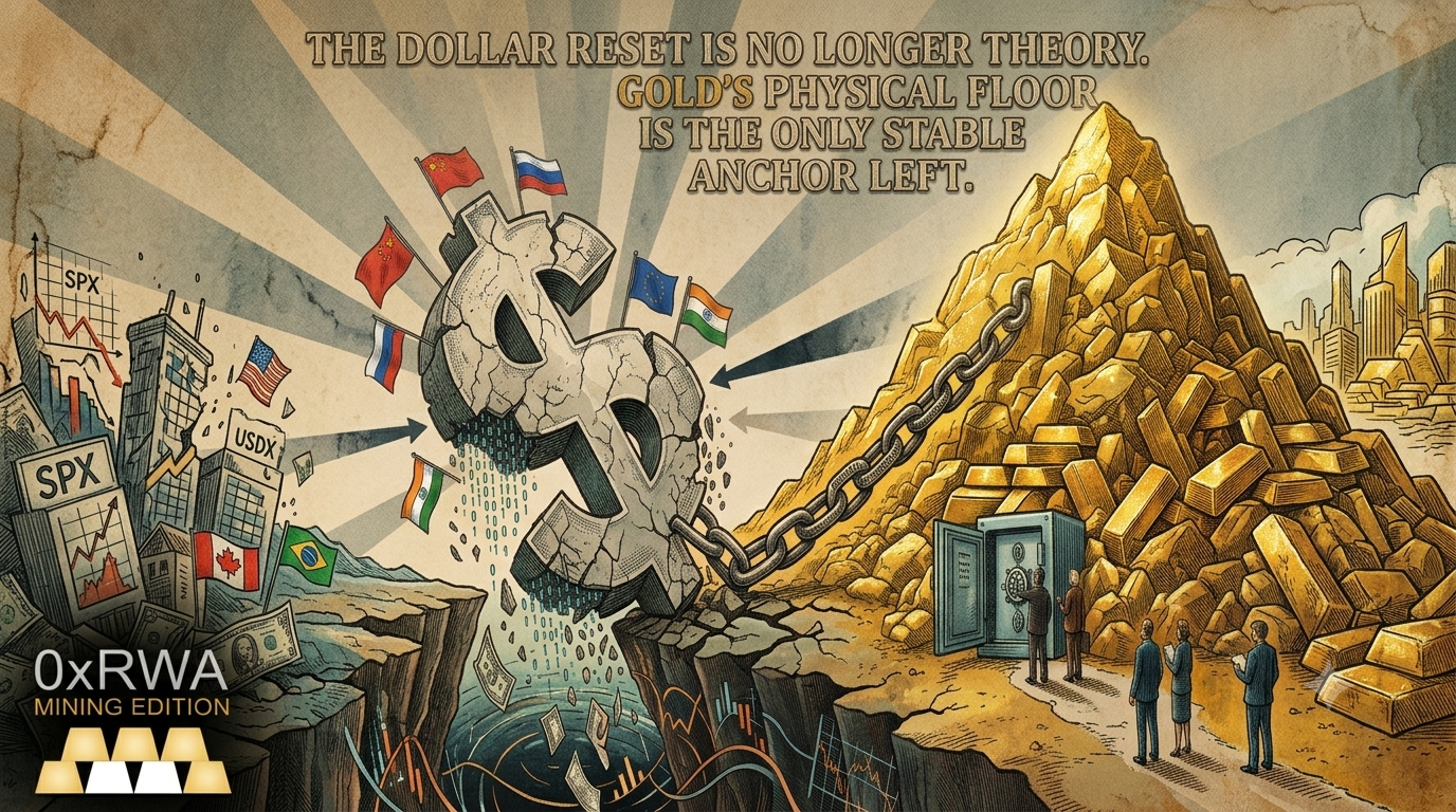The Dollar Reset Is No Longer Theory. Gold’s Physical Floor Is the Only Stable Anchor Left
